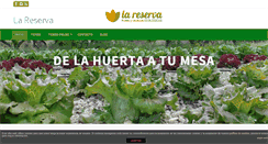 Desktop Screenshot of lahuertadelareserva.com